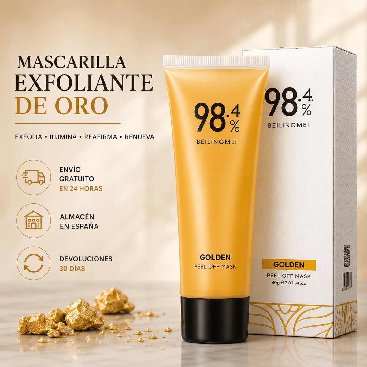Mascarilla de oro Golden Beauty