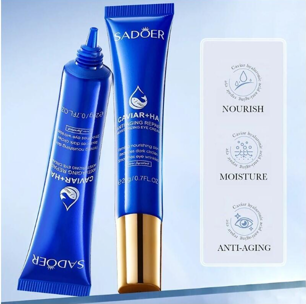 Contorno de Ojos Reparador SADOER con Caviar y Ácido Hialurónico 20 g